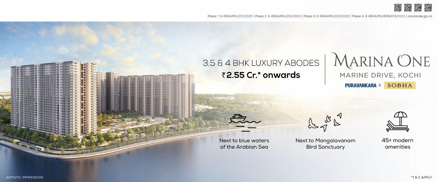 flats in Marine Drive Kochi